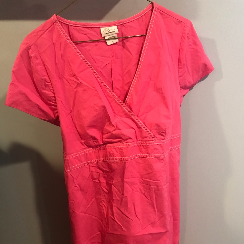 Oh lala by motherhood maternity pink dress